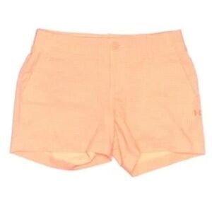 Under Armour Women's Orange And White Houndstooth Athletic Shorts Size 4